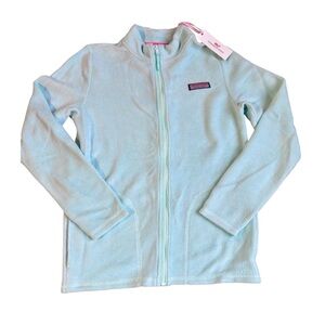 Vineyard Vines Light Blue Full-Zip Fleece Jacket Size 16/XL